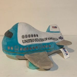 Air Force 1 Jet United States Of America President Plush Airplane With Sound 9”